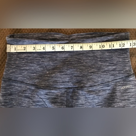 NWOT Jockey Heather Blue Speckled Running Leggings - S - Picture 4 of 7